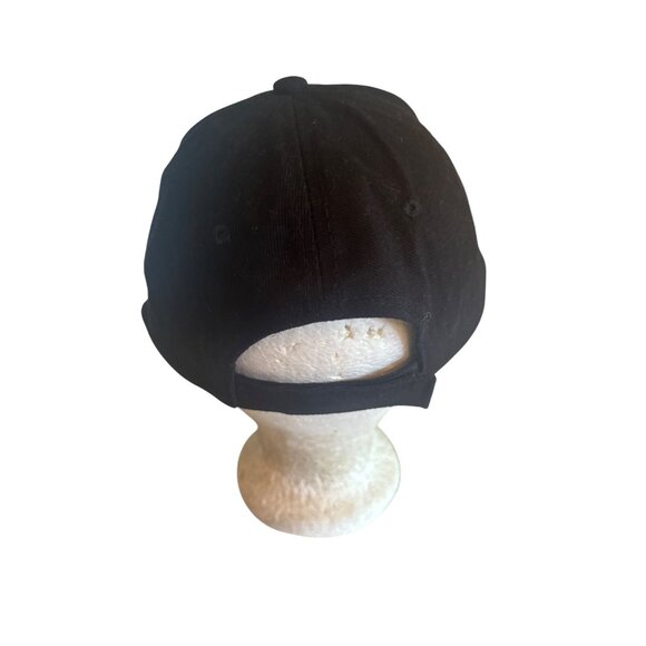 Alaska Black Baseball Cap Gold Moose Batman Logo Adjustable - Picture 3 of 5